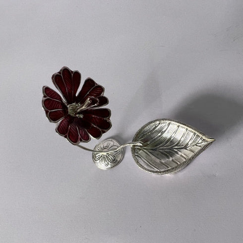 Pure Silver Mohini Deepam Red 11.83g